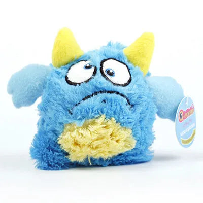 Knock-resistant teeth beautiful velvet bouncy ball vocal toy clean teeth high-elastic pet bouncy ball - Bellarte Enchanté Knock-resistant teeth beautiful velvet bouncy ball vocal toy clean teeth high-elastic pet bouncy ball